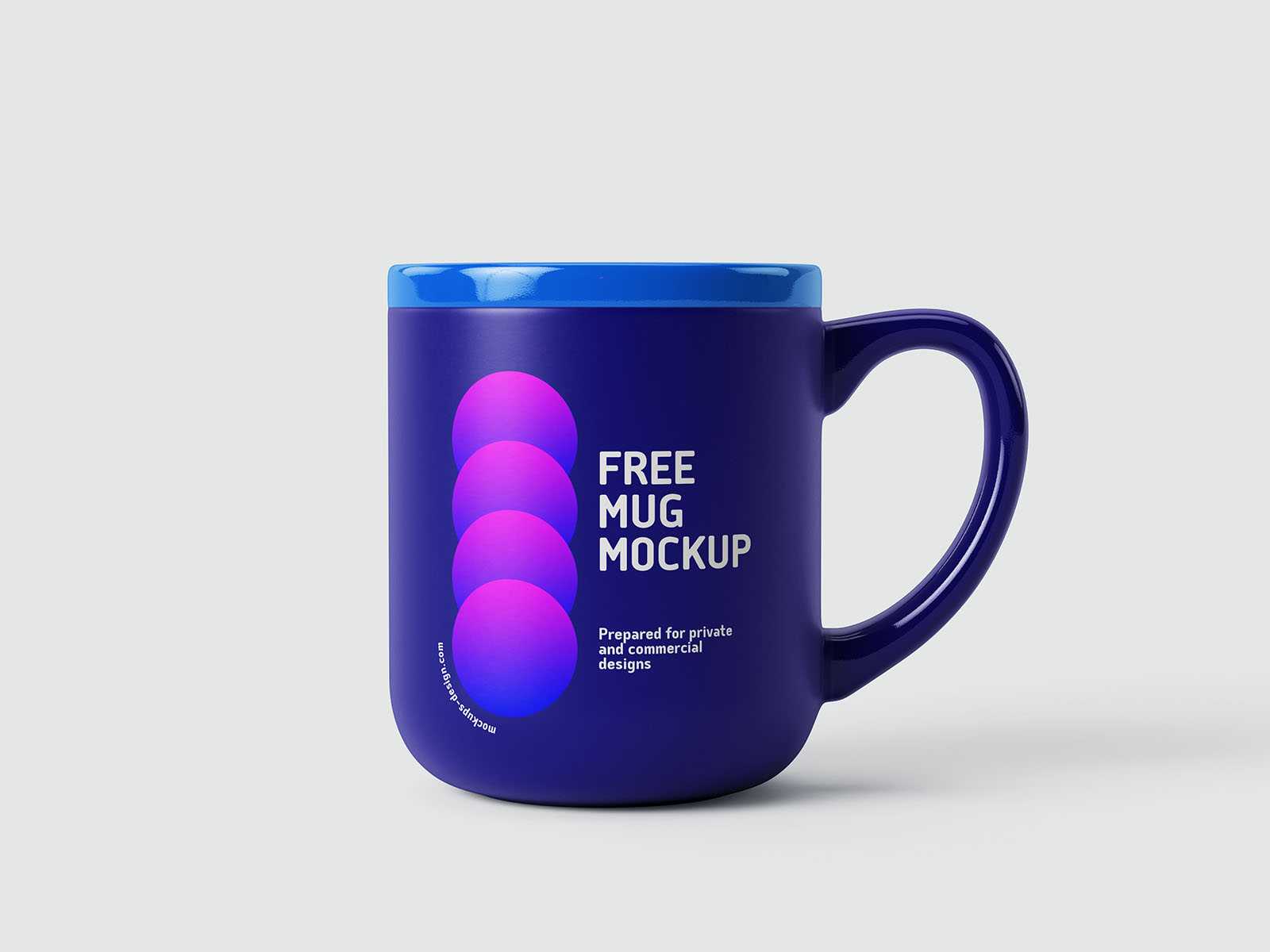 Glossy matt mug mockup