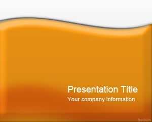 Glossy Orange PowerPoint Template