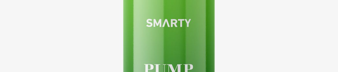 Glossy pump bottle mockup