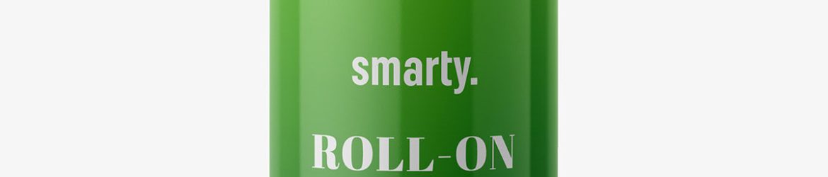 Glossy roll-on bottle mockup