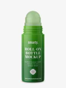Glossy roll-on bottle mockup