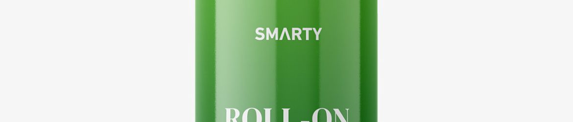 Glossy roll-on bottle mockup