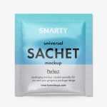 Glossy sachet mockup - Free PSD Download Glossy sachet mockup