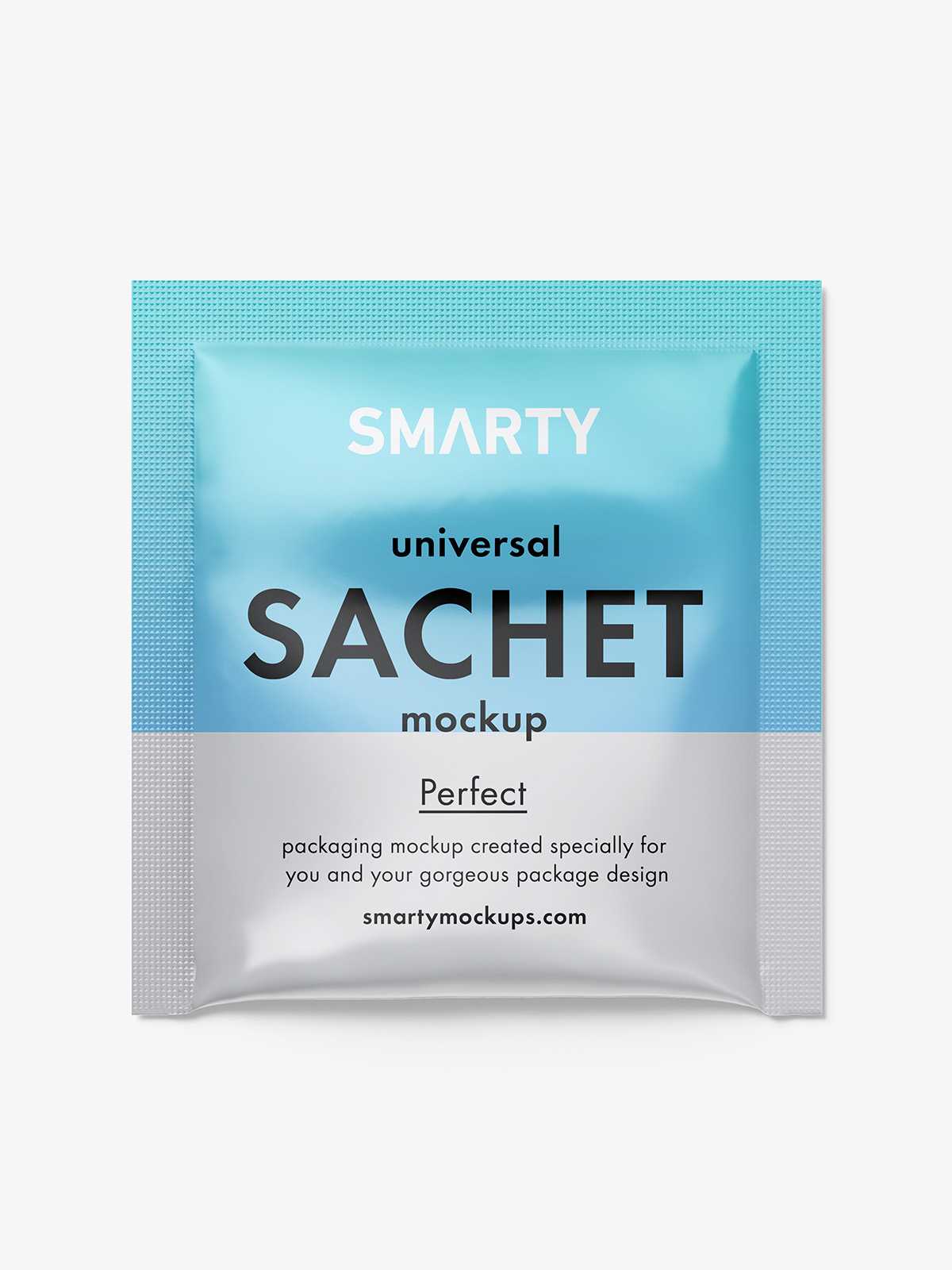 Glossy sachet mockup