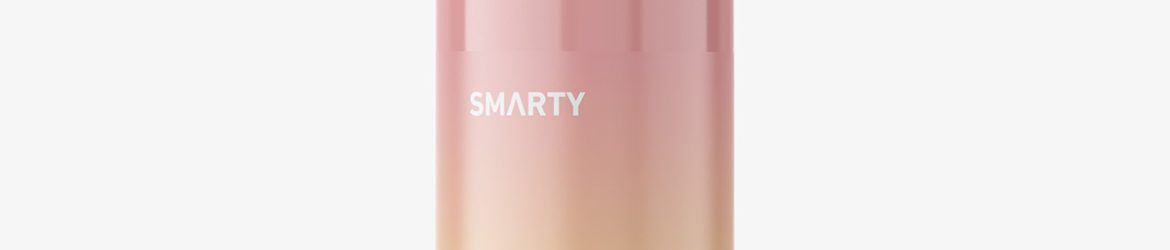 Glossy serum bottle mockup