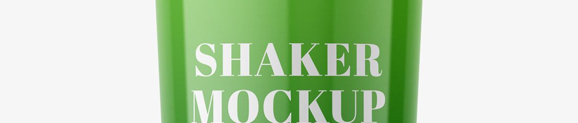 Glossy shaker mockup