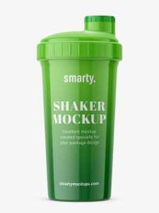 Glossy shaker mockup