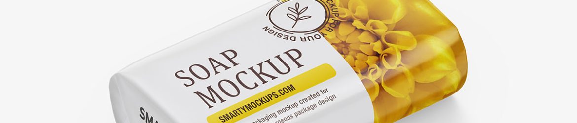 Glossy soap mockup