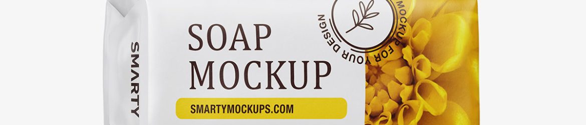 Glossy soap mockup