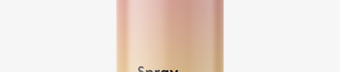 Glossy spray can mockup