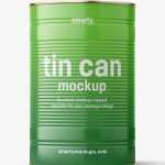 Glossy tin can mockup / 4250 ml - Free PSD Download Glossy tin can mockup / 4250 ml