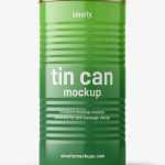 Glossy tin can mockup / 840 ml - Free PSD Download Glossy tin can mockup / 840 ml