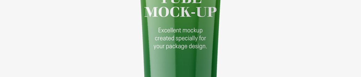 Glossy tube mockup Glossy tube mockup