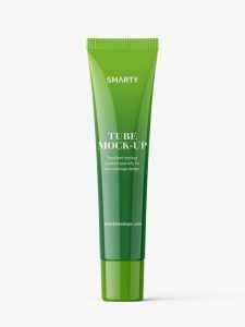 Glossy tube mockup