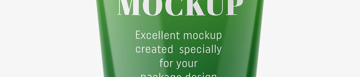 Glossy tube mockup / fi 40 / 100 mm Glossy tube mockup / fi 40 / 100 mm