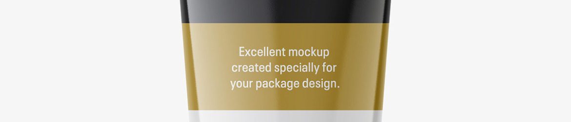 Glossy tube mockup / Fi50 H170 Glossy tube mockup / Fi50 H170
