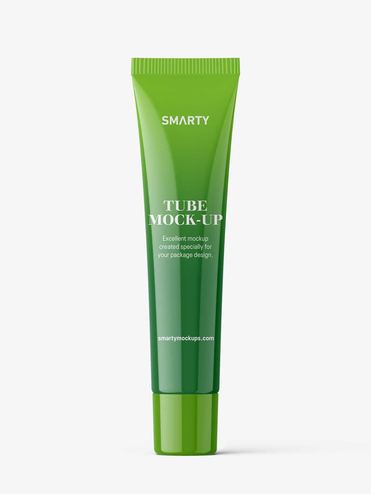 Glossy tube mockup
