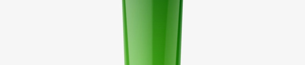 Glossy tube with glass dropper mockup
