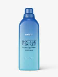 Glossy universal plastic bottle mockup