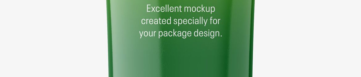 Glossy wide tube mockup Glossy wide tube mockup