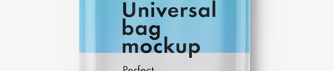 Glossy wipes pack mockup