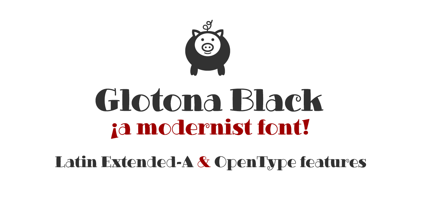 Glotona Black Font