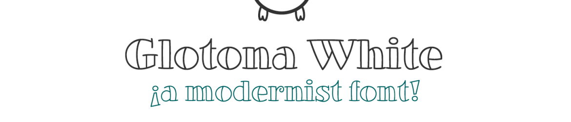 Glotona White Font