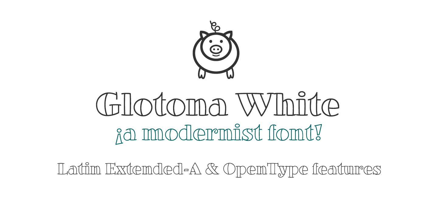 Glotona White Font