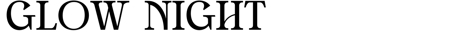 Glow Night Font