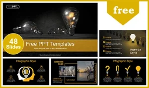 Glowing Light Bulb PowerPoint Templates
