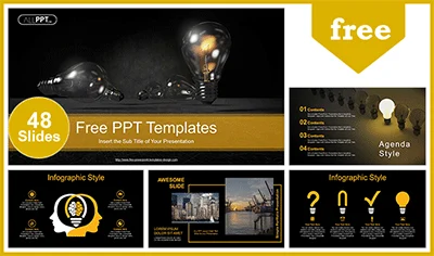 Glowing Light Bulb PowerPoint Templates
