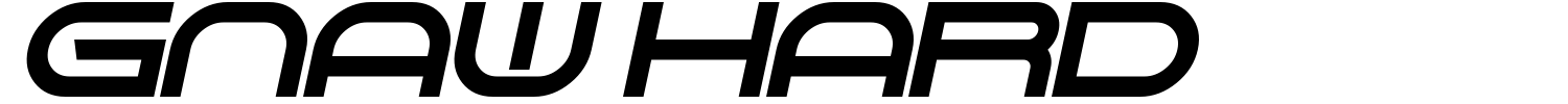 Gnaw Hard Font