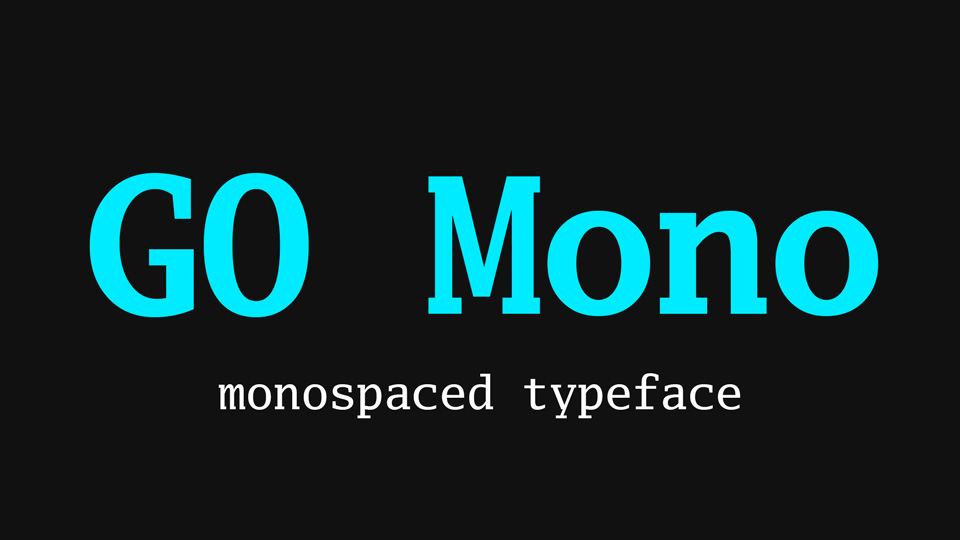 Go Mono Font Family › Fontesk