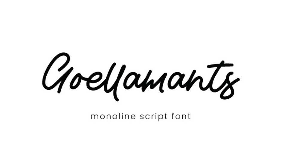 Goellamants Script Font › Fontesk