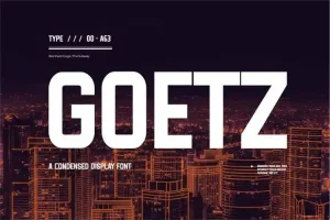 Goetz Display Font
