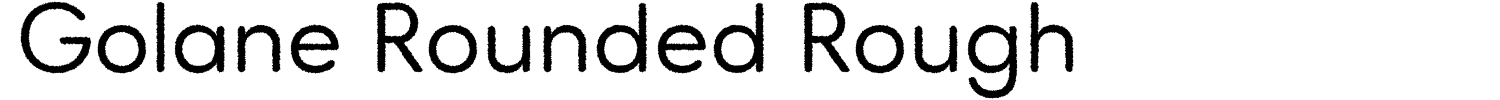 Golane Rounded Rough Font - 1001 Free Fonts