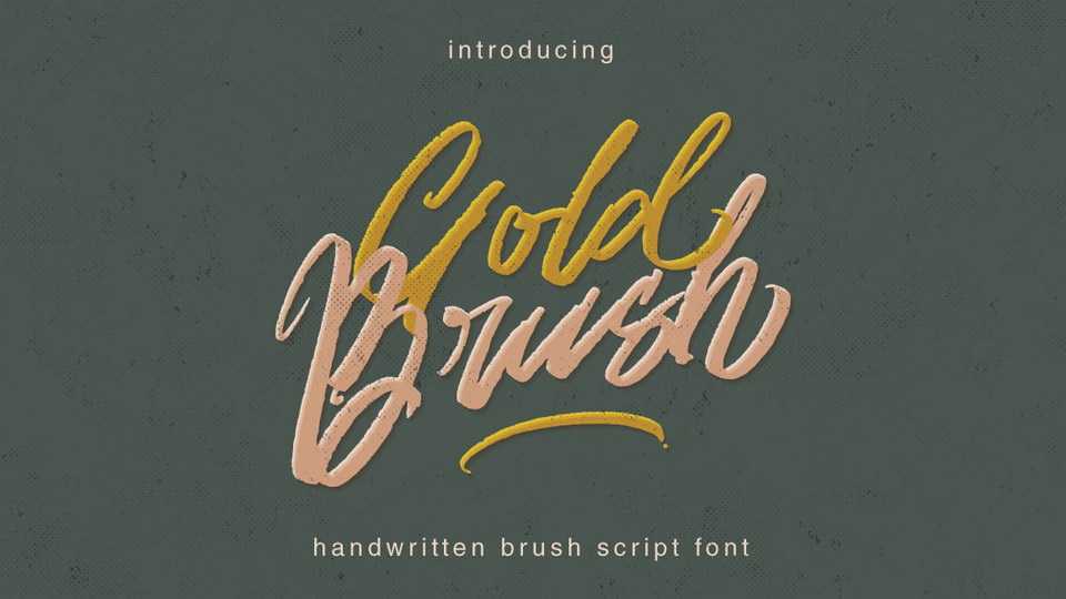 Gold Brush Script Font › Fontesk