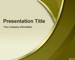 Gold Sublime PowerPoint Template