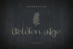 Golden Age Script Font