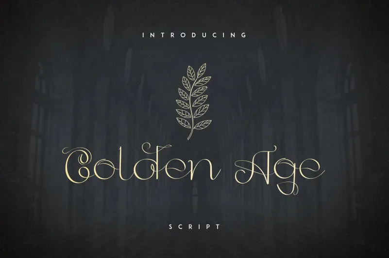 Golden Age Script Font
