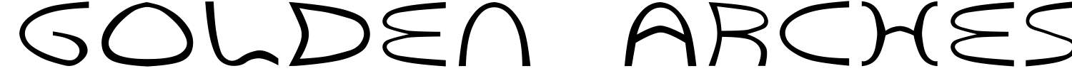 Golden Arches Font