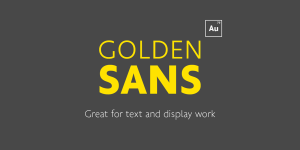 Golden Sans Font