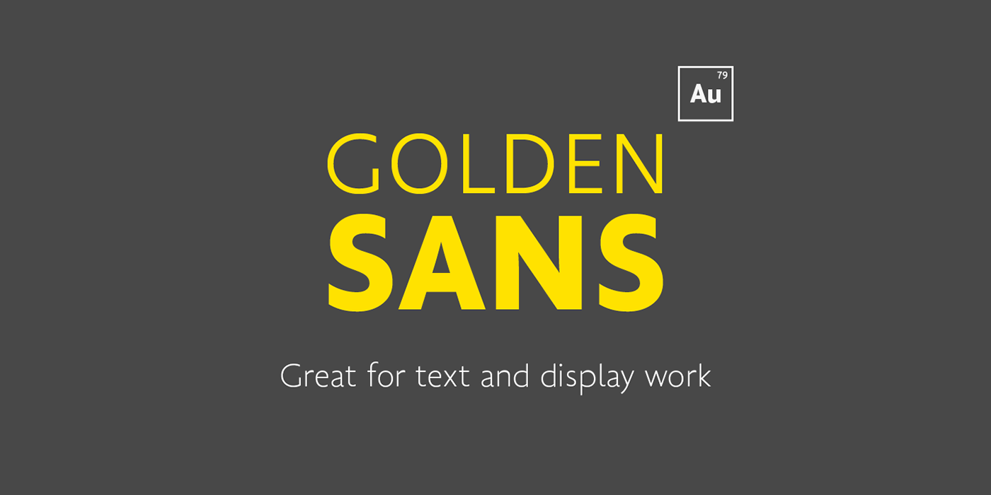 Golden Sans Font