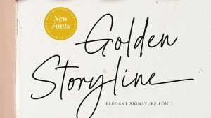 Golden Storyline Font › Fontesk