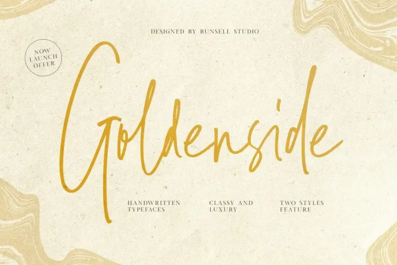 Goldenside Handwriting Font