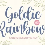 Goldie Rainbow Handwritten Font