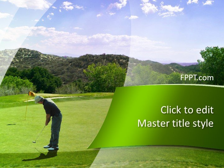 Golf Training PowerPoint Template