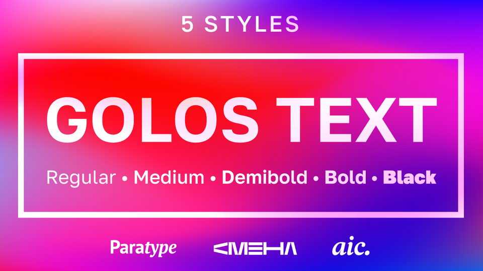 Golos Text Font Family › Fontesk