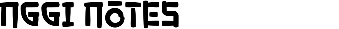 Gonggi Notes Font - 1001 Free Fonts