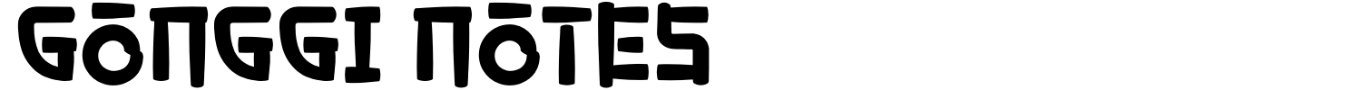 Gonggi Notes Font - 1001 Free Fonts